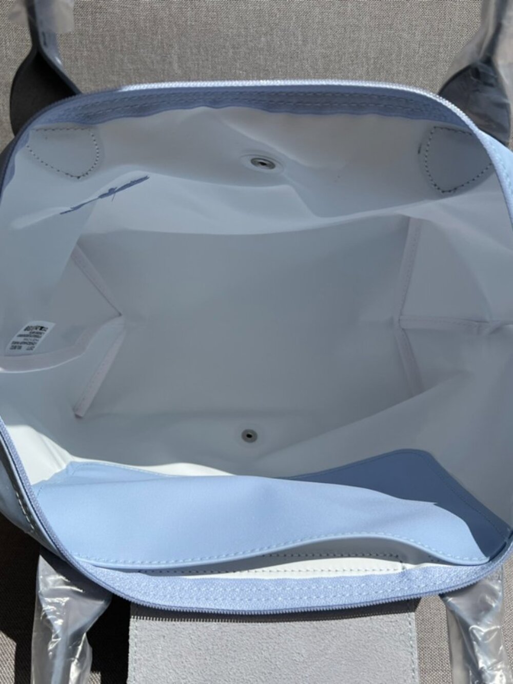 Longchamp Le Pliage Energy Tote Bag Light Blue - Picture 8 of 9